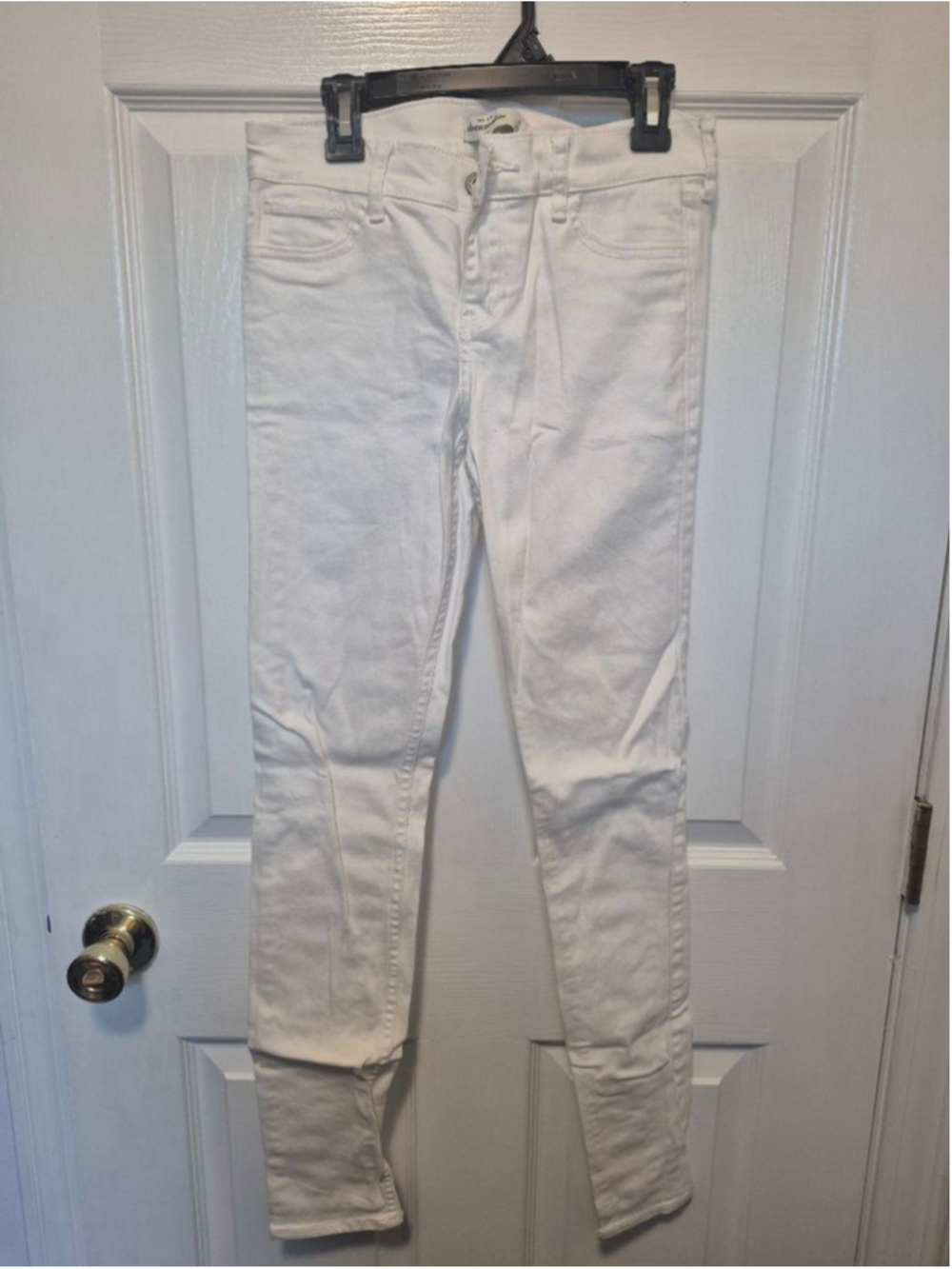 Girls Abercrombie & Fitch White Skinny Jeans Size 16